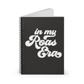 Roas Era, black spiral notebook - ruled line