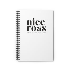 Nice ROAS tag, spiral notebook - ruled line