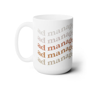 AdManager, curve ceramic mug, 15oz