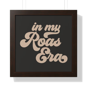 Roas Era framed print