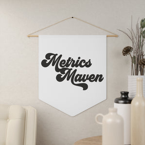 Metrics Maven retro, white pennant