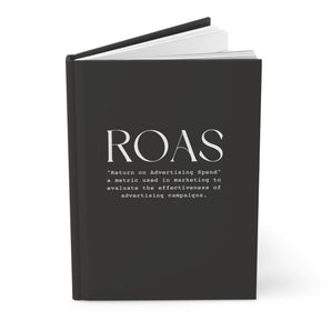 Nice ROAS definition, black hardcover journal