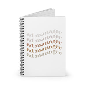 AdManager, curve spiral notebook - ruled line