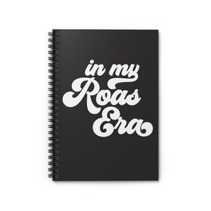 Roas Era, black spiral notebook - ruled line